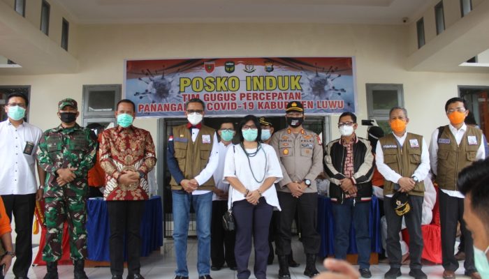 Pantau Posko Induk Covid-19 Luwu, Gubernur Berpesan Agar Selalu Kompak dan Bersatu Menghadapi Wabah Corona