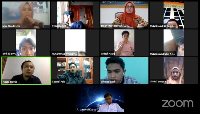 Mahasiswa Umismuh dan Fokkermapi Sulsel Hadirkan Bupati Luwu Utara Jadi Narasumber Webiner Nasional Secara Virtual