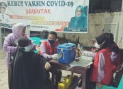 Warga Apresiasi, Gerai Vaksinasi Covid-19 Dinkes Luwu di IKM Barambing