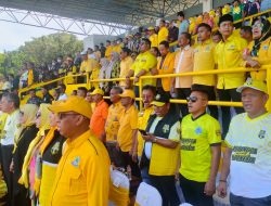 Kontingen DPD Golkar Luwu Hadiri Pembukaan Liga Beringin 2022 di Bone Yang Dibuka Oleh Menpora RI