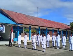 SMPN 1 Larompong Lantik Anggota Paskibra Angkatan ke-3