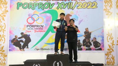 Raih Point Tertinggi, Andi Baso Raja Terpilih Sebagai Atlit Terbaik Cabor Pencak Silat di Porprov XII 2022 Sulsel