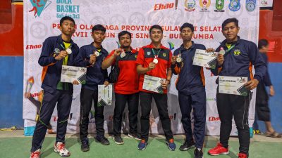 Tim 3×3 Basket Putra Luwu Raih Perak di Final Basket PorProv Sulawesi Selatan