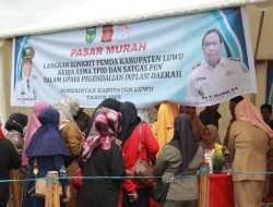 Stand Pasar Murah Pemkab Luwu di Lapngan Andi Djemma Diserbu Pengunjung