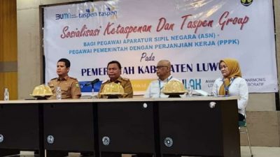 BKPSDM Luwu Bekerjasma Dengan PT TASPEN Gelar Sosialisasi