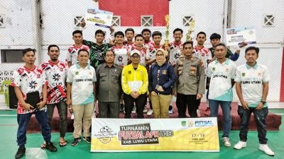 Raharja Junior FC Juara Turnamen Futsal AFK Luwu Utara U-18