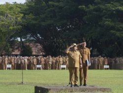 Pj Bupati Luwu Pimpin Upacara Bendera Perdana Lingkup Pemkab 