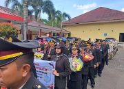 Upacara Tradisi Wisuda Pelepasan Purna Bhakti Personel Polda Sulsel Periode Juli 2022 – 1 Oktober 2023