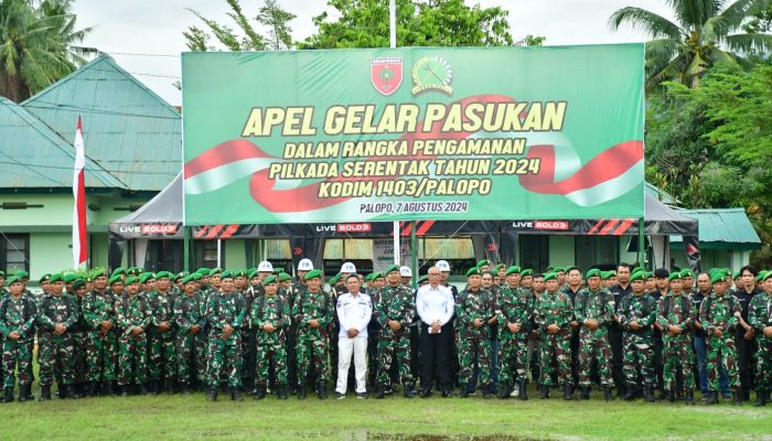 Kaban Kesbangpol Palopo Hadiri Apel Gelar Pasukan Pengamanan Pilkada 2024